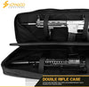 VOTAGOO Double Rifle Case Gun Bag, Safely Long-Barrel Firearm Transportation Cases  Locks, All-Weather Soft Tactical Range Bag Ackpack For Shotgun Spacious Heavy Duty